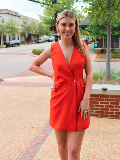 Mallory Sleeveless Blazer Dress - L.A. Green