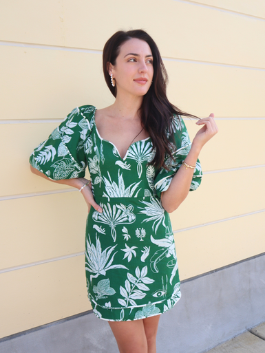 forest soul green short sleeve mini dress Siobhan Strapless Mini Dress Forest Green main image 1