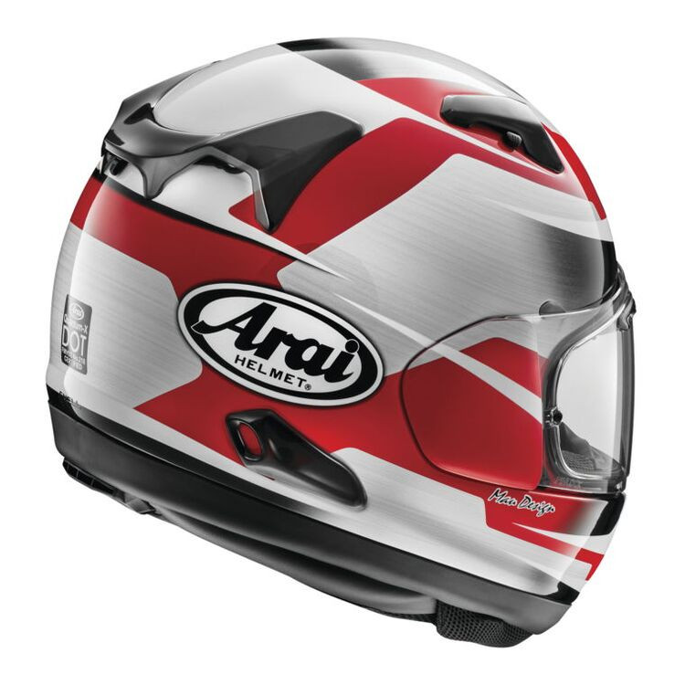 aqui motorcycle helmet Arai Quantum-X Helmet - Steel - Red