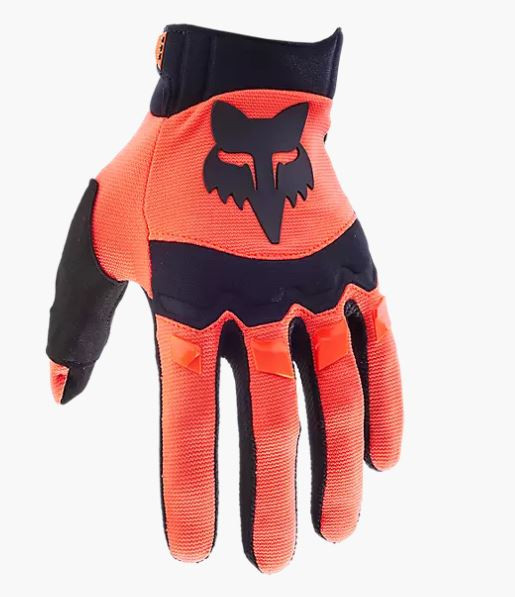 Fox Racing Dirtpaw Motocross Gloves - Black, Armored Knuckles, Touchscreen Palm (Model 31325-021)