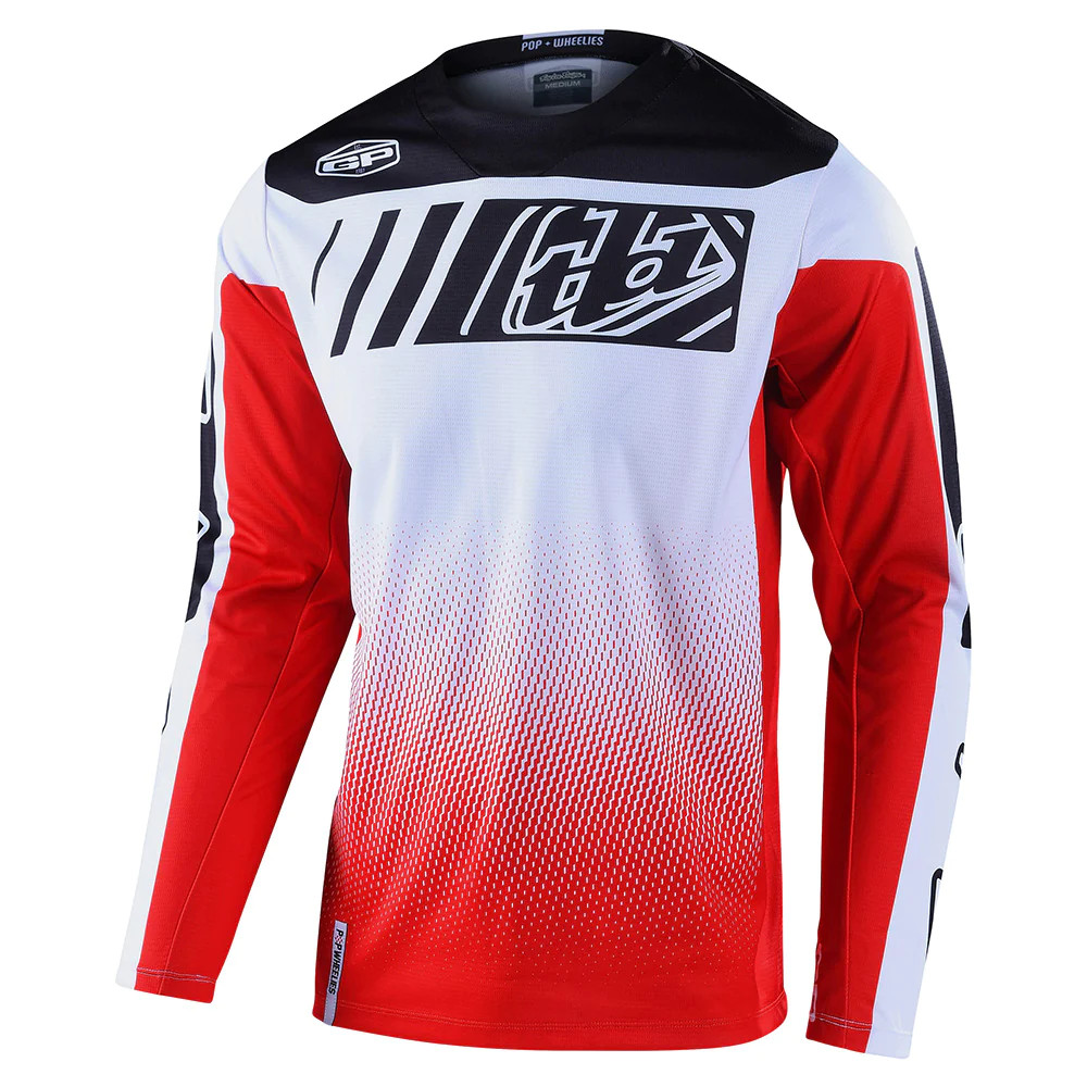 maglia cross Troy Lee Design SE Seca - Maglia - Orange/Dark Navy offroad