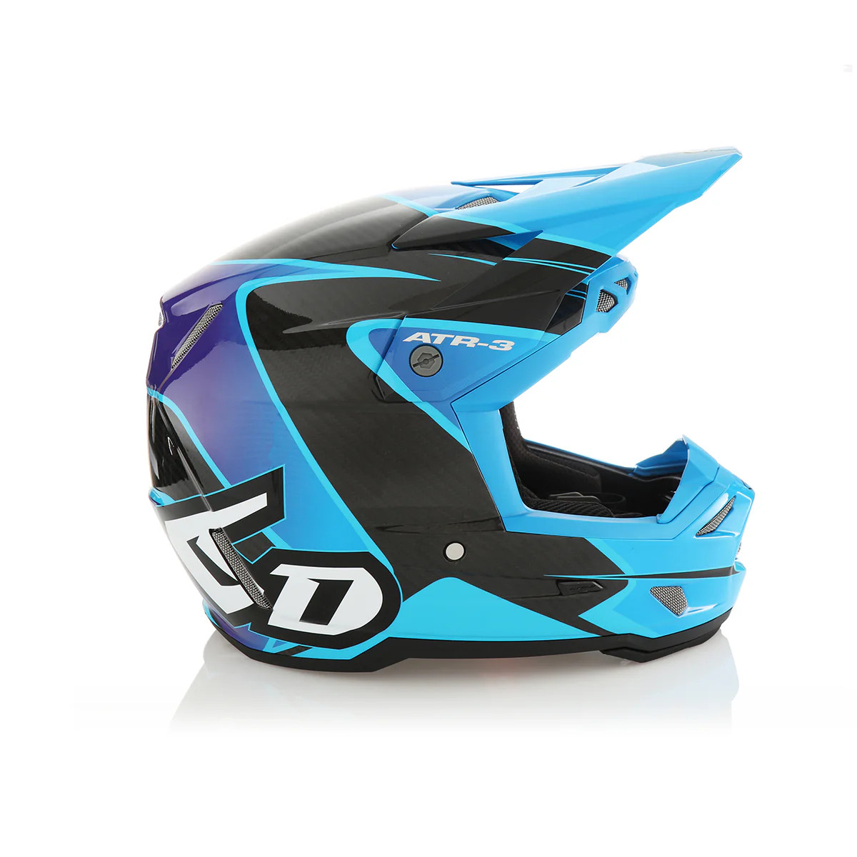 6D ATR-3 Wave Helmet Medium Cyan/Blue/Purple