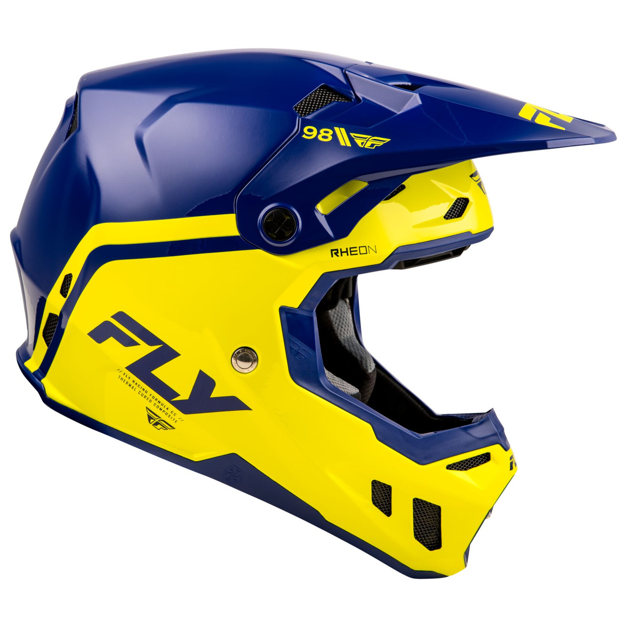 bike racing helmet Neon Yellow Dirt Motorcycle Designed to look fast Fox Racing Proframe RS Helmet