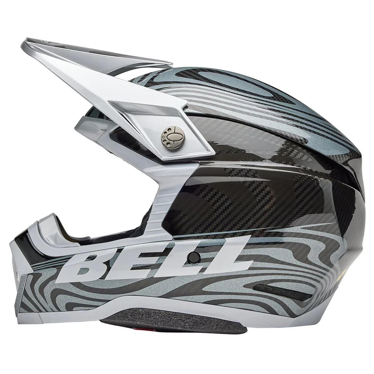 Bell Moto-10 Spherical Helmet Silver/Gray Cortex XL Bell Moto-10 Spherical Helmet Silver/Gray Cortex XL
