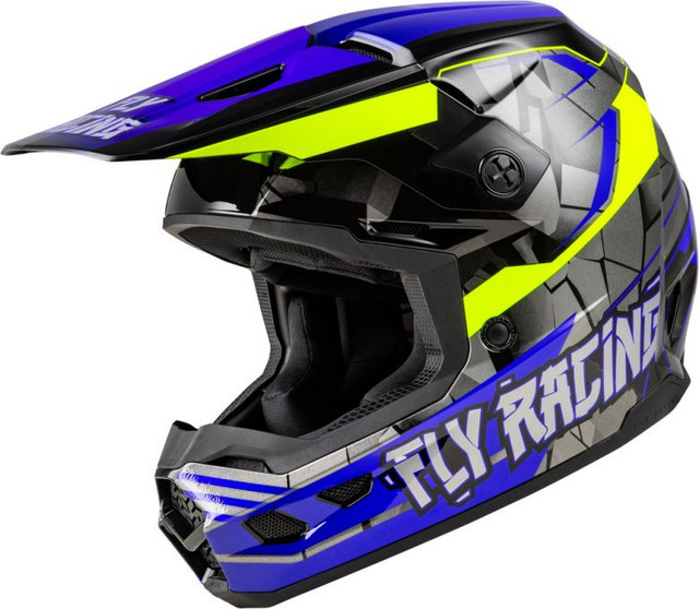 Fly Racing 2025 Youth Kinetic Scorched Helmet Motocross Helmets