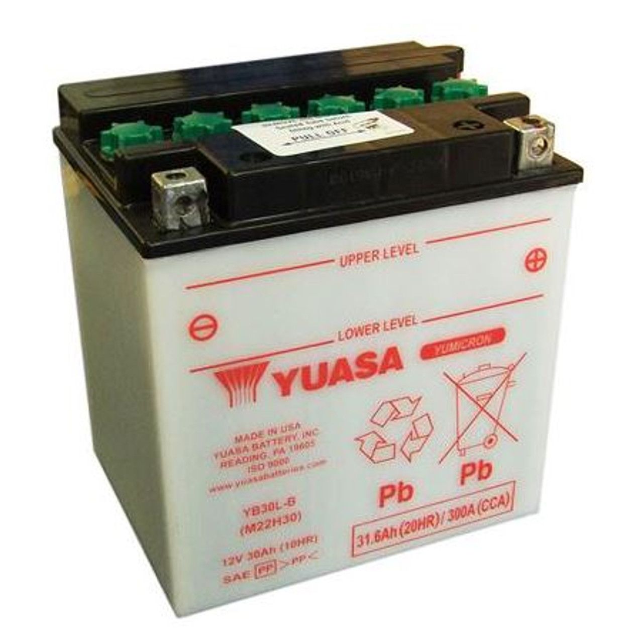 batterie moto YB30L-B 12v 30ah YUASA - futurebatteries