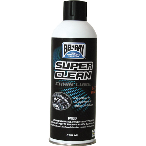 Bel-Ray Super Clean Chain Lube - 400ml Aerosol (Part # 99470-A400W)