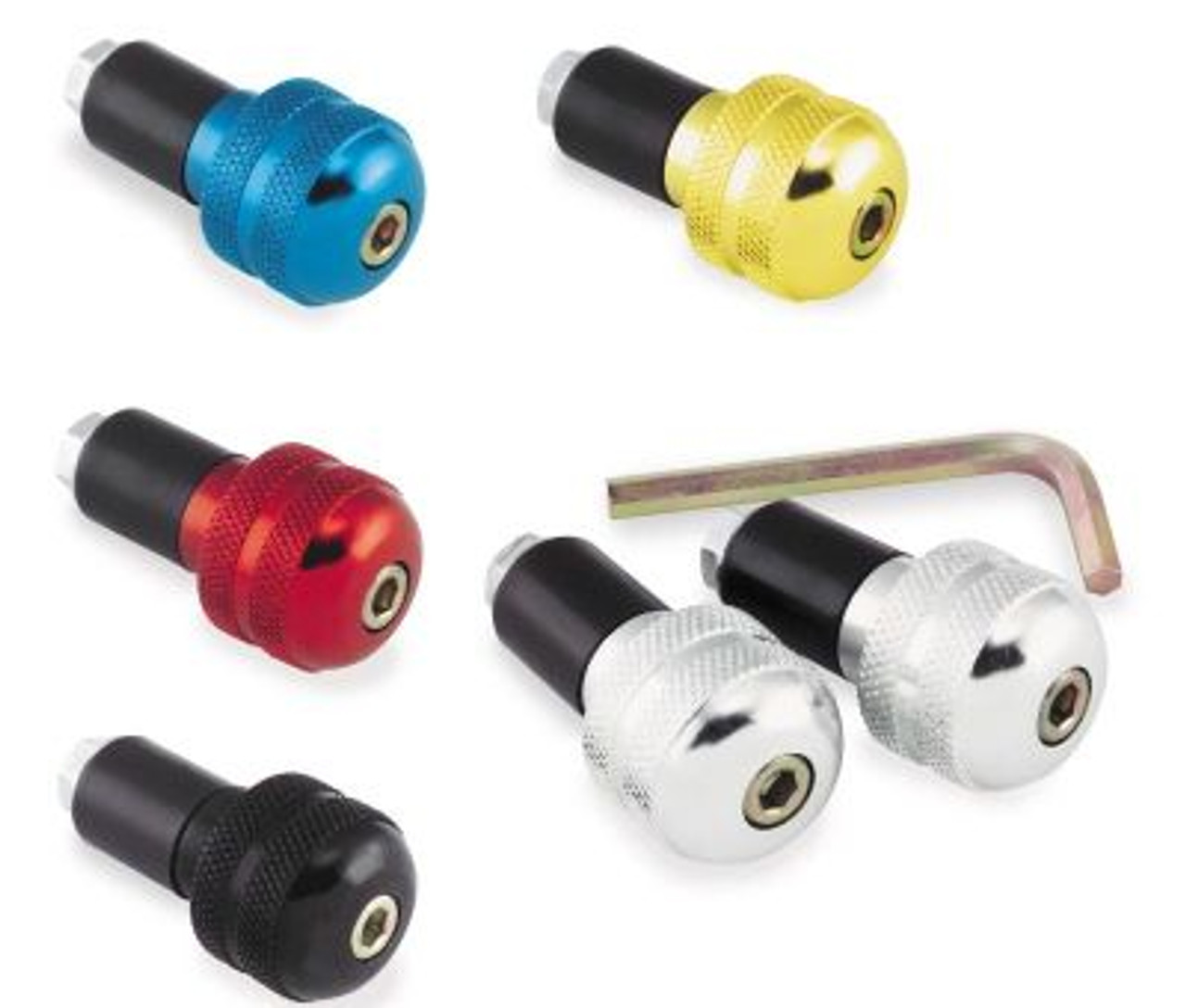 Bikemaster AntiVibration Bar Ends Motorcycle Bar ends Bikemaster