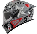 KYT R2R Assault Matte Gray Helmet KYT R2R Assault Matte Gray Helmet