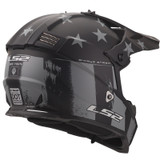 LS2 Gate Youth Battle Scar Matte Tonal Gray Black Helmet