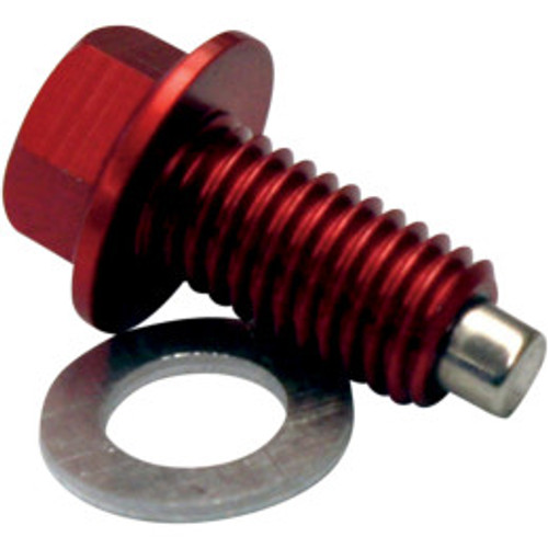 Moose Racing Magnetic Drain Plug KX450F '06-'12 (Red) Moose Racing Magnetic Drain Plug KX450F '06-'12 (Red)