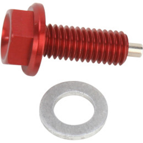 Moose Racing Magnetic Drain Plug Honda CRF450R '09-'14 (Red)