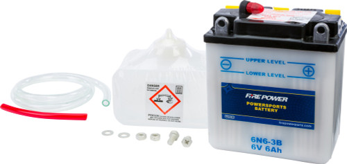 WPS Fire Power Battery with Acid 6N6-3B 6V WPS Fire Power Battery with Acid 6N6-3B 6V