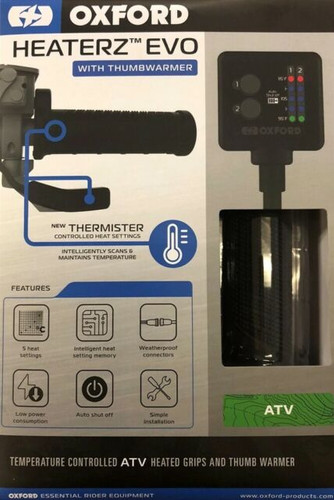 Oxford Heaterz Evo ATV Heated Grips With Thumb Warmer