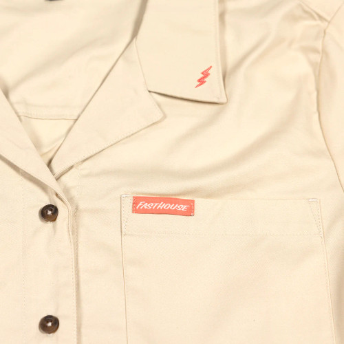 Fasthouse Women's Smokeshow Crop Button Up Shirt