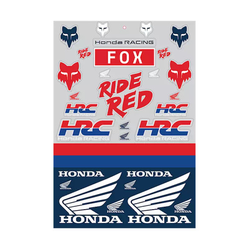 Fox Racing Honda Track Sticker Pack Fox Racing Honda Track Sticker Pack