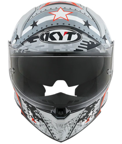 KYT R2R Assault Matte Gray Helmet KYT R2R Assault Matte Gray Helmet