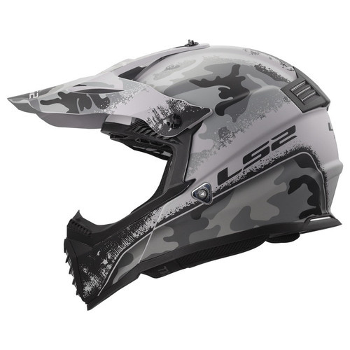 LS2 Gate Youth Carbine Matte Tonal Gray Black Helmet