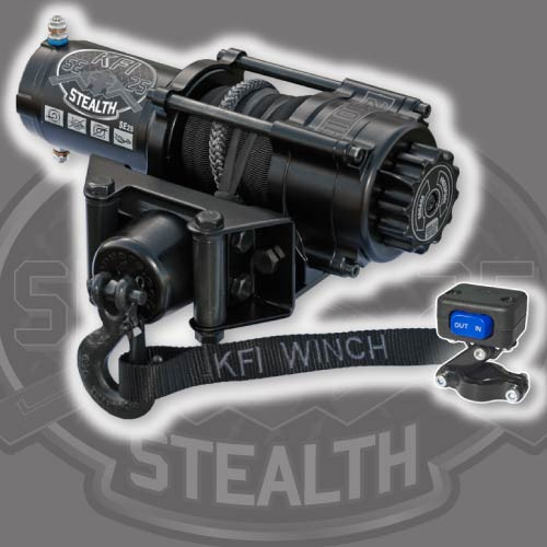 KFI Stealth Series 2500lbs ATV Winch KFI Stealth Series 2500lbs ATV Winch