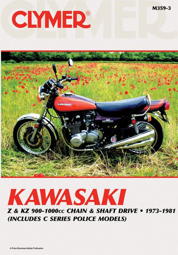 Clymer Manual M359-3: Kawasaki Z1, KZ900, KZ1000, KZ1000 Std., KZ1000 Classic, KZ1000 Ltd., Z1R and KZ1000 (1973-1981) Clymer Manual M359-3: Kawasaki Z1, KZ900, KZ1000, KZ1000 Std., KZ1000 Classic, KZ1000 Ltd., Z1R and KZ1000 (1973-1981)