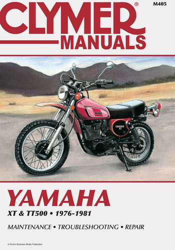 Clymer Manual M405: Yamaha XT500 and TT500 (1976-1981) Clymer Manual M405: Yamaha XT500 and TT500 (1976-1981)