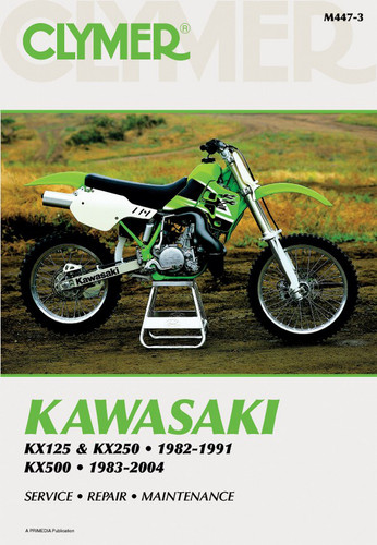 Clymer Manual M447: Kawasaki KX125, KX250 (1982-1991) and KX500 (1983-2004)