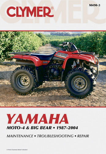 Clymer Manual M490: Yamaha YFM350 2-WD, YFM350FW 4-WD, YFM400 2-WD and YFM400FW 4-WD (1987-2004)