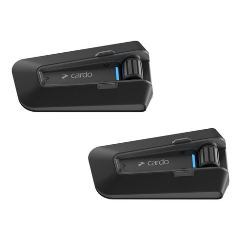  Cardo PACKTALK Edge Motorcycle Bluetooth Communication System  Headset Intercom - Dual Pack, Black : Automotive