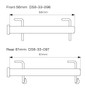 DRC Stainless Steel Brake Pin With Clip 56mm (Front)