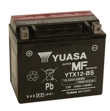 Batterie Moto Yuasa YTX7L-BS + Pack Acide 12V 10.5Ah