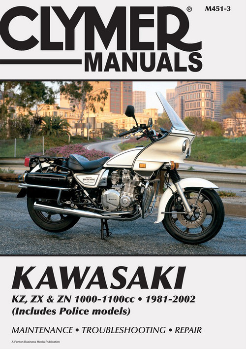Clymer Manual M451-3: Kawasaki KZ1000, KZ1100, ZX1100, ZN1100 and Z1000  Police Models (1981-2002)