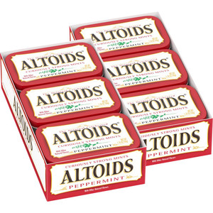 Altoids Breath Mints, Hard Peppermint Candy, 1.76 oz Tin, 12 ct