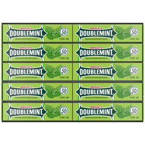 Wrigley's Doublemint Chewing Gum, Pre-priced, Original, 5 Sticks, 40 ct