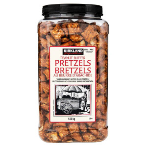 Kirkland Singniture Valencia Peanut Butter Filled Pretzel, 55 oz Jar Kirkland Singniture Valencia Peanut Butter Filled Pretzel, 55 oz Jar
