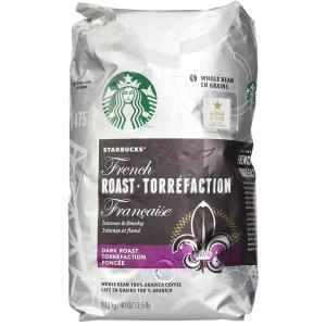 Starbucks French Roast Dark Whole Bean 100% Arabica Coffee 40 oz Starbucks French Roast Dark Whole Bean 100% Arabica Coffee 40 oz
