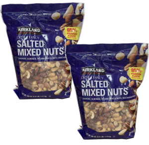 2 Packs Kirkland Extra Fancy Mixed Nuts 40 oz 2.5 lb Each Pack, Total 5 lbs 2 Packs Kirkland Extra Fancy Mixed Nuts 40 oz 2.5 lb Each Pack, Total 5 lbs
