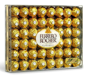 Ferrero Rocher Fine Hazelnut Chocolates 48 count, 21.1 oz Each Pack Ferrero Rocher Fine Hazelnut Chocolates 48 count, 21.1 oz Each Pack