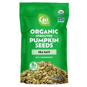 2-Pack, Go Raw Organic Sprouted Pumpkin Seeds with Sea Salt, 22 OZ Each