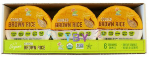 Minsley Organic Cooked Brown Rice Bowls, 7.4 oz., 6-count, Total 44.4 oz Minsley Organic Cooked Brown Rice Bowls, 7.4 oz., 6-count, Total 44.4 oz