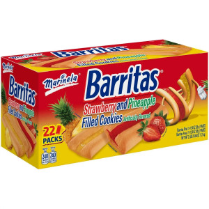 Marinela Barritas Strawberry and Pineapple Filled Cookies 22 Count, 42.68 oz Marinela Barritas Strawberry and Pineapple Filled Cookies 22 Count, 42.68 oz