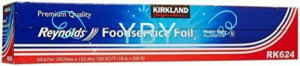 Kirkland Signature Reynolds Heavy Duty Aluminum Foil Roll RK624 18" X 500 ft Kirkland Signature Reynolds Heavy Duty Aluminum Foil Roll RK624 18" X 500 ft