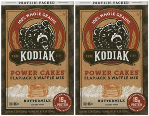2 Packs Kodiak Cakes Power Cakes Protein Flapjack & Waffle Mix 4.5 LB Each = 9 lbs