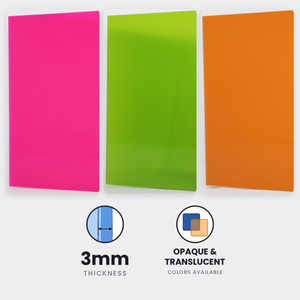 Acrylic Sheet Plexiglass, 1/8" (3mm) Thick