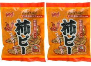 2-Pack Hapi Otokuyo Kaki Pea Chili Bits and Peanuts 12 oz. Each Pack 2-Pack Hapi Otokuyo Kaki Pea Chili Bits and Peanuts 12 oz. Each Pack