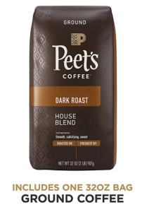 Peet's Coffee Ground Dark Roast, House Blend 32 oz Peet's Coffee Ground Dark Roast, House Blend 32 oz