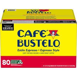 Café Bustelo Coffee Espresso Style K-Cups, Dark Roast, 80 CT