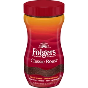 Folgers Classic Roast Instant Coffee Crystals, 16 OZ