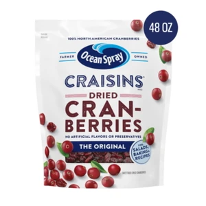 Ocean Spray Craisins, Original Dried Cranberries, 48 OZ