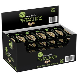 Wonderful Pistachios, Roasted and Salted 1.5 OZ, 24 Packs