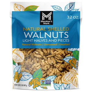 Members Mark Halves & Pieces Walnuts, 32 OZ